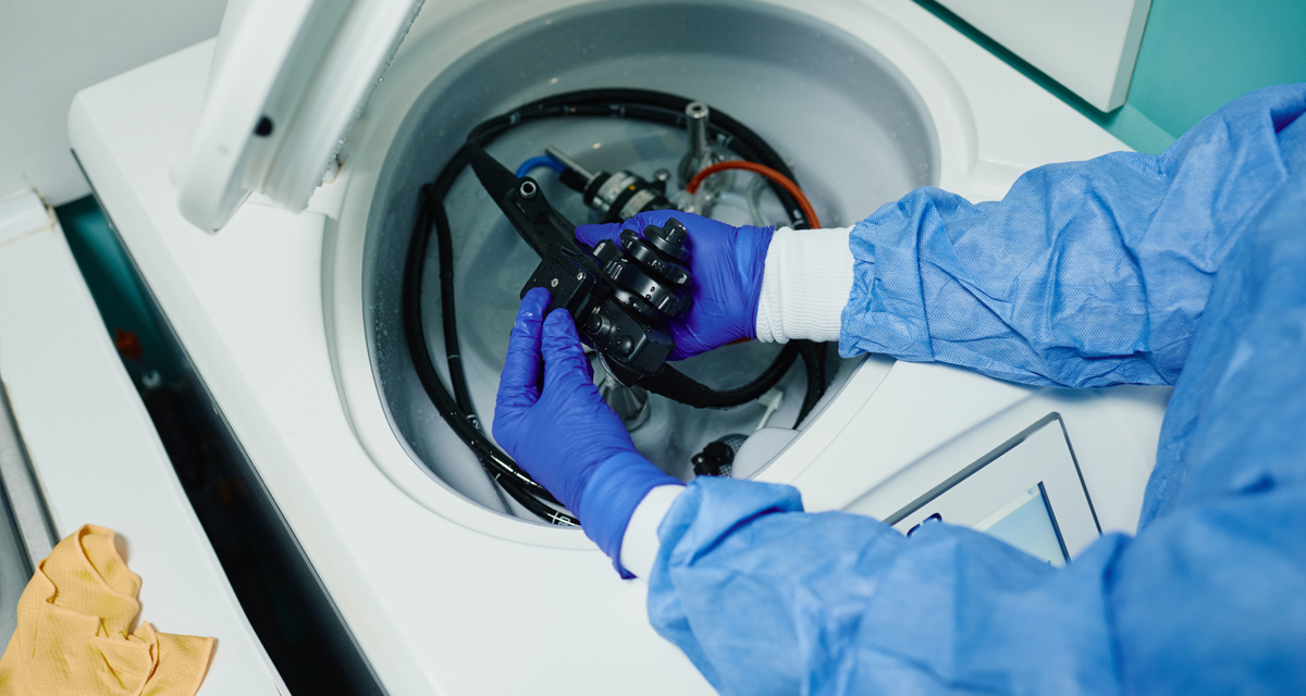 胃カメラ検査の様子