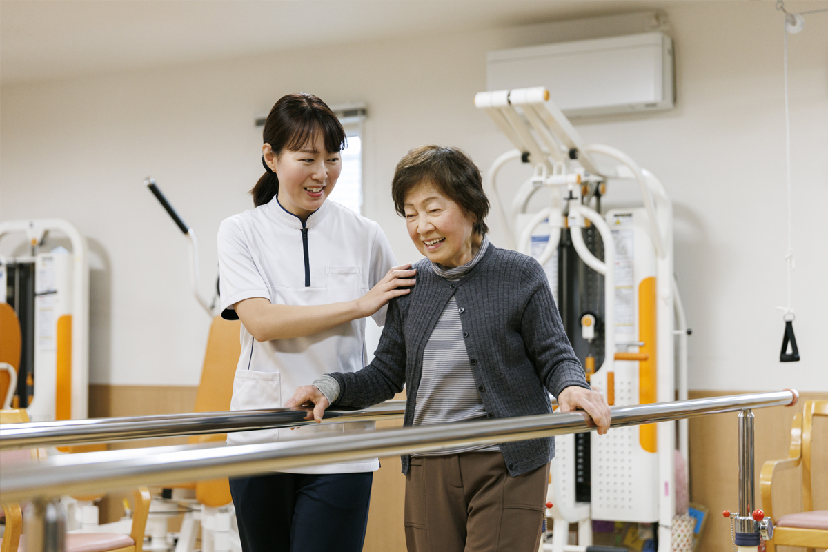 歩行訓練プログラムの様子